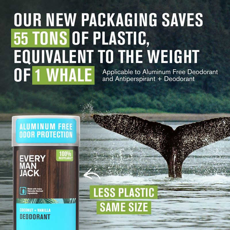 slide 7 of 12, Every Man Jack Solid Deodorant Coconut + Vanilla - 3.0oz, 3 oz