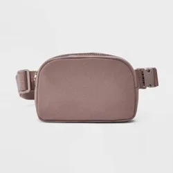 Essential Belt Crossbody Bag - Universal Thread™ Tan: Adjustable Strap, Recycled Nylon, Lightweight, Solid Pattern