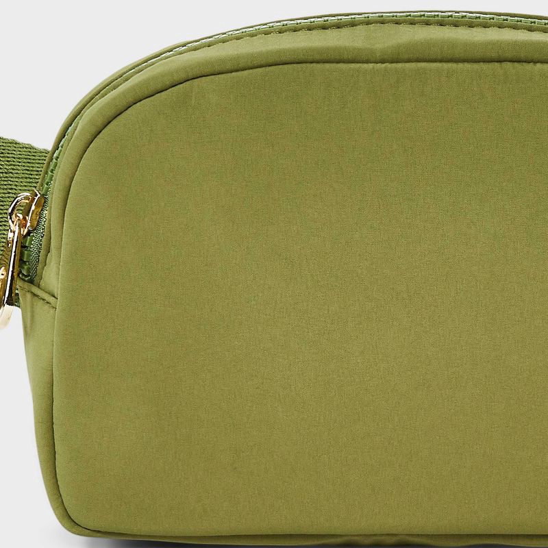 slide 5 of 5, Essential Belt Crossbody Bag - Universal Thread™ Green: Adjustable Strap, Recycled Nylon, Lightweight Crossbody, 1 ct