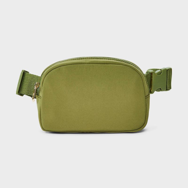 slide 1 of 5, Essential Belt Crossbody Bag - Universal Thread™ Green: Adjustable Strap, Recycled Nylon, Lightweight Crossbody, 1 ct