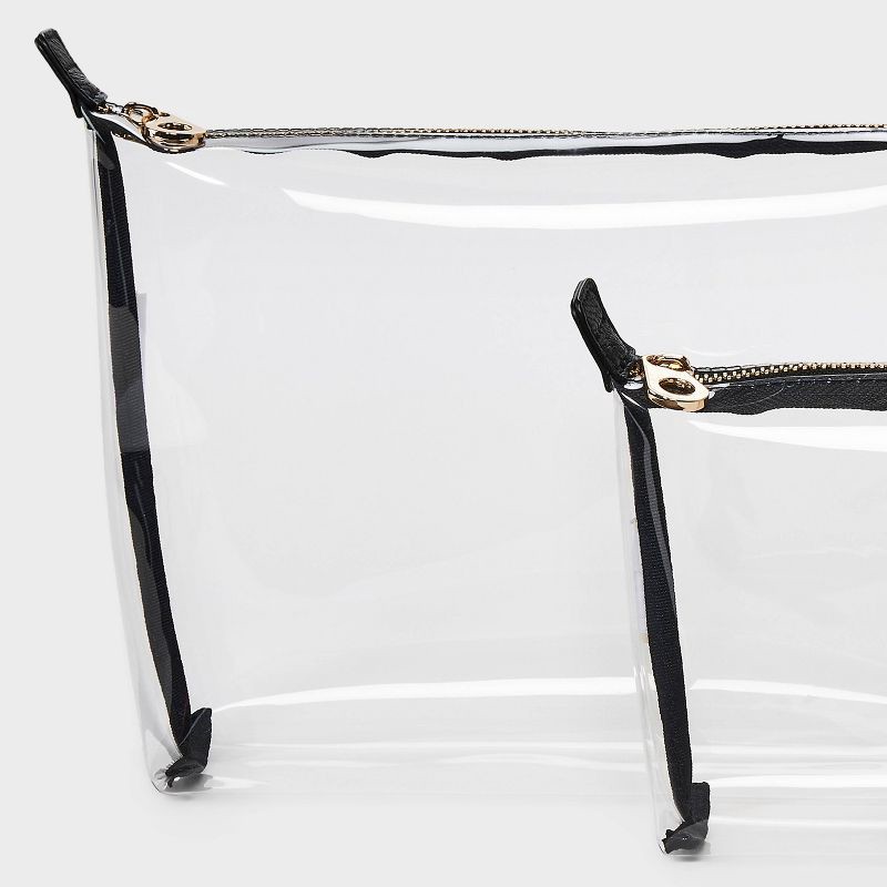 slide 4 of 4, Travel Bag Pouch System - Universal Thread™ Clear: Solid TPU Vinyl Clutch, Zip Closure, 10.25" x 7" x 3.25", 1 ct