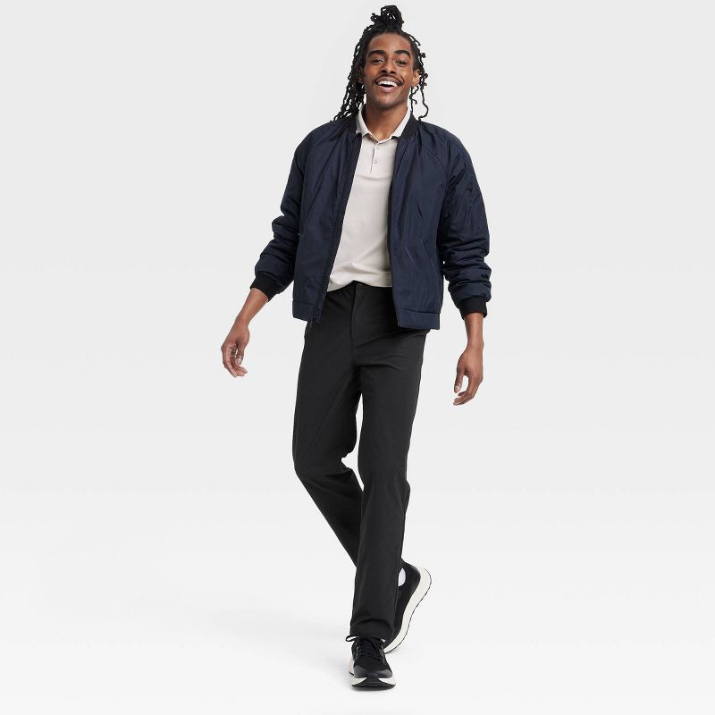 slide 3 of 3, Men's 360 Lifestyle Trouser Pants Pants - All In Motion Black 34x32: Moisture Wicking, Quick Dry, UPF 50+, Zippered Pocket, 1 ct