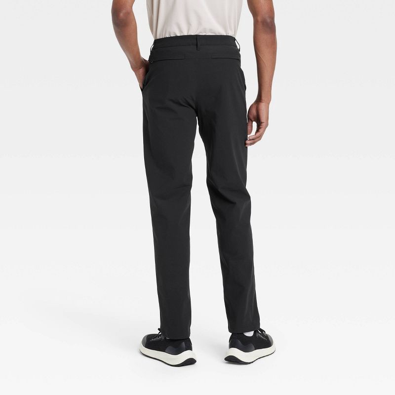 slide 2 of 3, Men's 360 Lifestyle Trouser Pants - All In Motion Black 38x32: Moisture Wicking, Quick Dry, UPF 50+, 1 ct