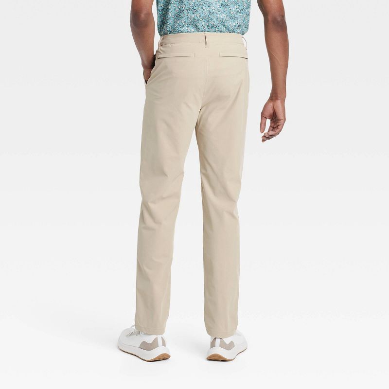 slide 2 of 3, Men's 360 Lifestyle Trouser Pants Pants - All In Motion Almond 34x30: Moisture Wicking, UPF 50+, Quick Drying, 1 ct