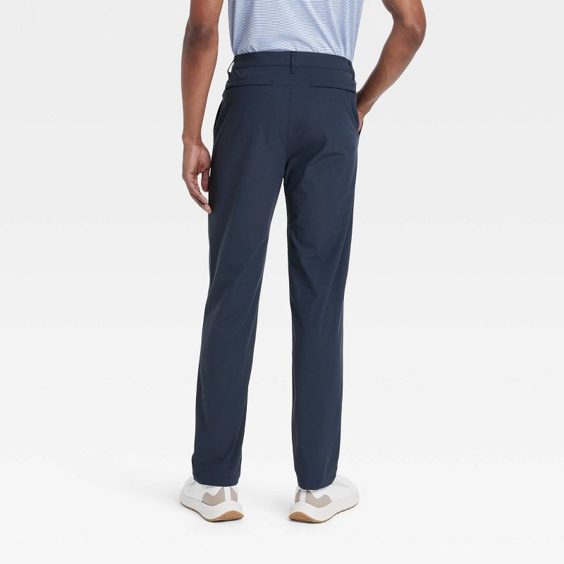 slide 2 of 3, Men's 360 Lifestyle Trouser Pants - All In Motion Dark Blue 32x30: Moisture Wicking, UPF 50+, 1 ct