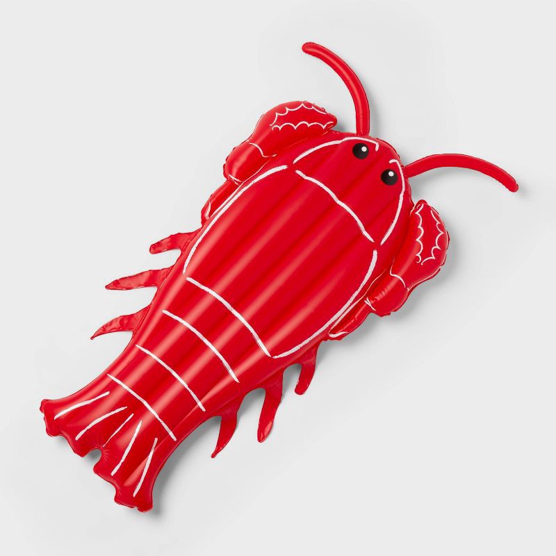 slide 3 of 4, Lobster Float - Sun Squad™: PVC Water Novelty, Ages 6+, Max Capacity 180 lbs, 1 ct