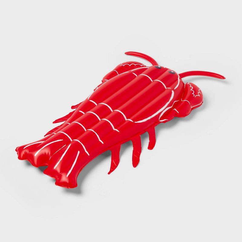 slide 1 of 4, Lobster Float - Sun Squad™: PVC Water Novelty, Ages 6+, Max Capacity 180 lbs, 1 ct