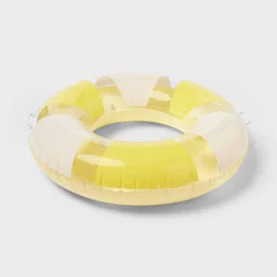 36" Pool Tube with Handles - Sun Squad™ Yellow: Pool Float for Kids