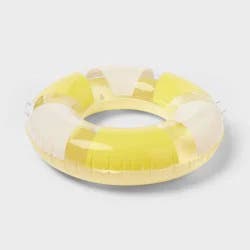 36" Pool Tube with Handles - Sun Squad™ Yellow: Pool Float for Kids