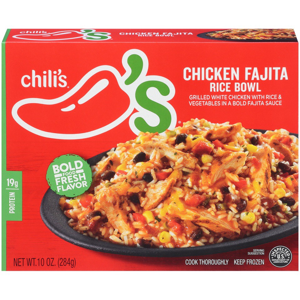 slide 1 of 8, Chili's Chicken Fajita Rice Bowl, 10 oz