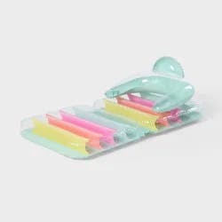 Pool chair Lounge Green Novelty Float - Sun Squad™ Green: PVC Water Float, 1 Person Capacity, No Pump Included