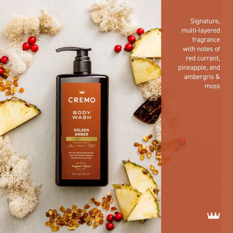 slide 3 of 8, Cremo Body Wash - Golden Amber - 32 fl oz, 32 fl oz