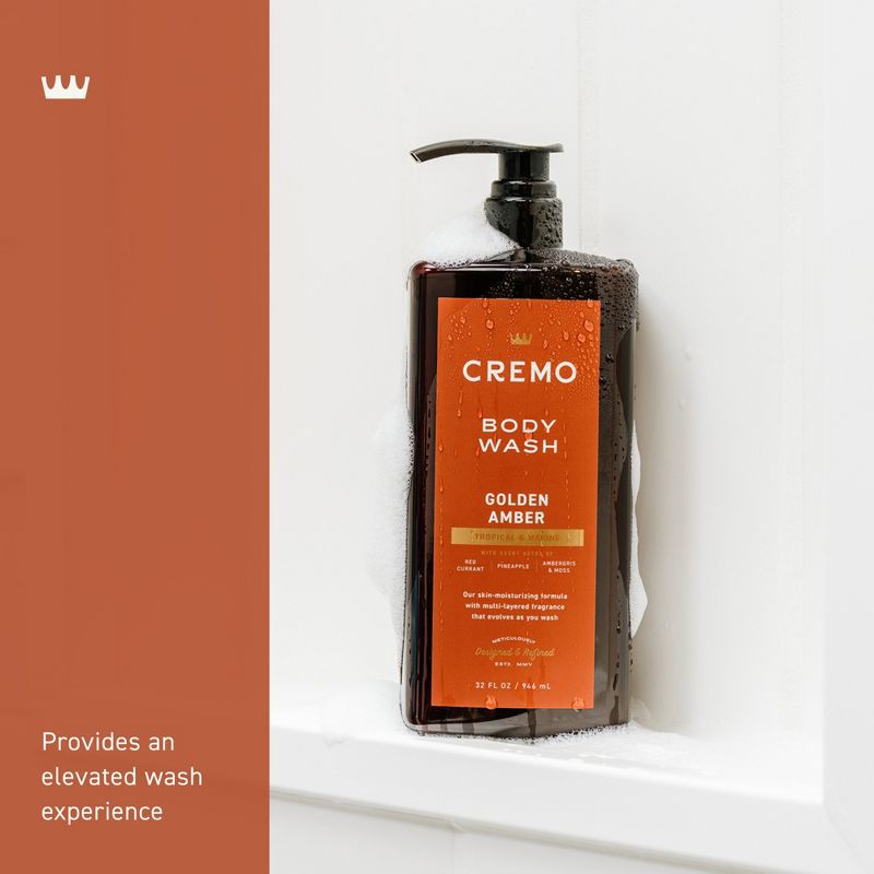 slide 4 of 8, Cremo Body Wash - Golden Amber - 32 fl oz, 32 fl oz
