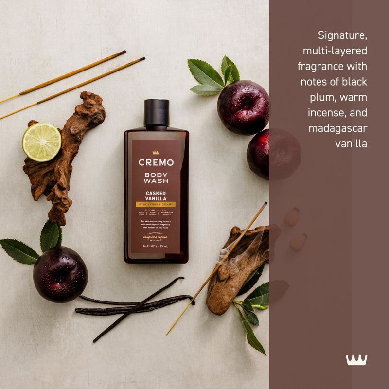 slide 3 of 8, Cremo Body Wash - Casked Vanilla - 16 fl oz, 16 fl oz