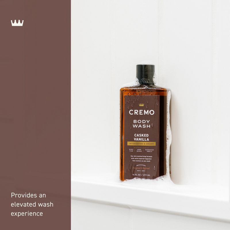 slide 4 of 8, Cremo Body Wash - Casked Vanilla - 16 fl oz, 16 fl oz