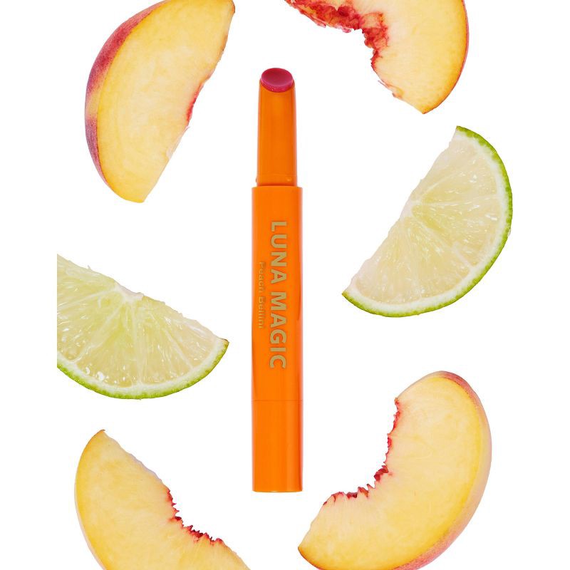 slide 5 of 6, LUNA MAGIC Lip Care Duo - Moisture Stick + Lip Oil - Peach Bellini, 1 ct