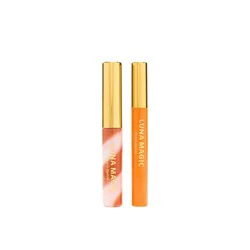 LUNA MAGIC Lip Care Duo - Moisture Stick + Lip Oil - Peach Bellini
