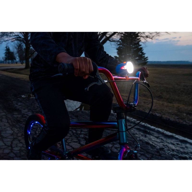 slide 11 of 13, Brightz Ride LED - Flame: Silicone & ABS Bike Light, Handlebar & Seat Post Mount, 1 ct