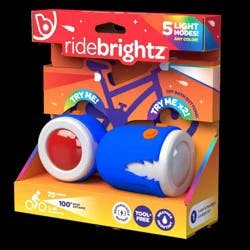 Brightz Ride LED - Flame: Silicone & ABS Bike Light, Handlebar & Seat Post Mount