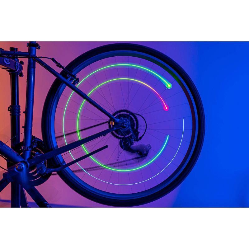 slide 2 of 7, Brightz Orbit Color Morph LED Bicycle Spoke Clip, 1 ct