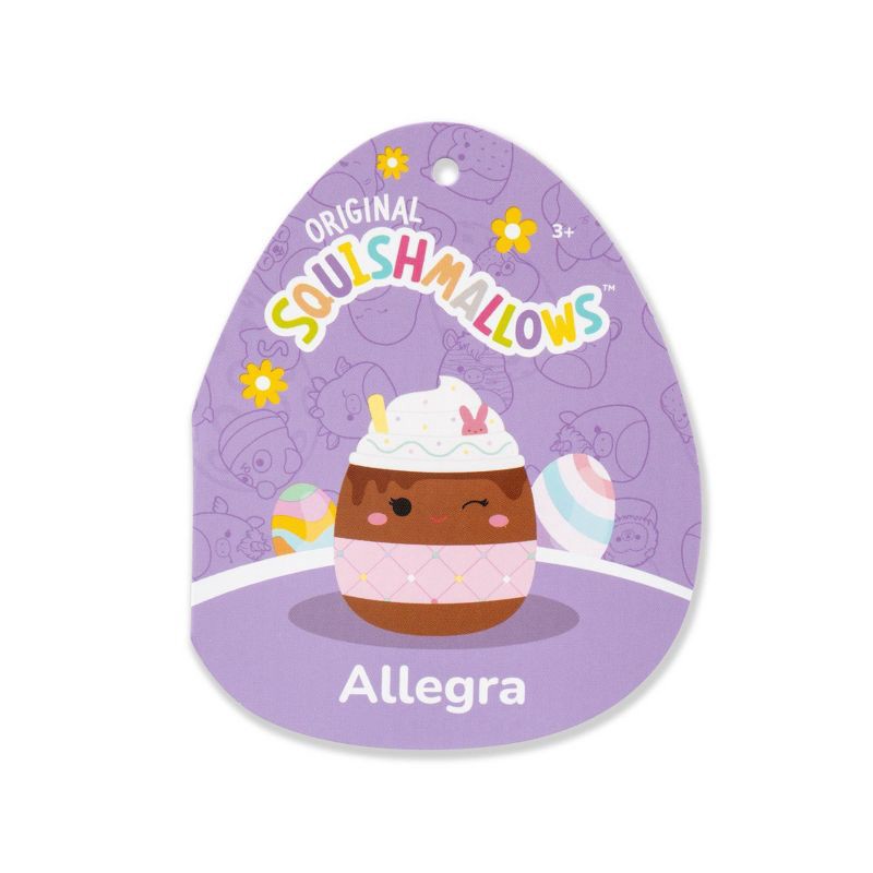 slide 10 of 11, Squishmallows 12" Allegra Winking Chocolate Frappe with Pink Quilted Sleeve, 1 ct