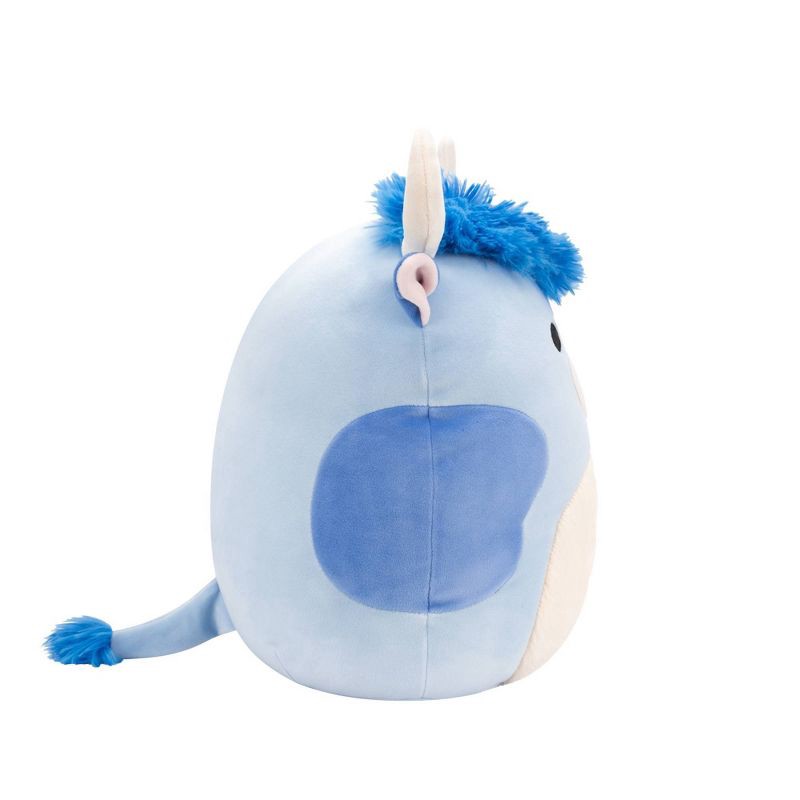 slide 4 of 11, Squishmallows 12" Bermayeh Blue Ball with Fuzzy White Belly and Flower Medium Plush, 1 ct