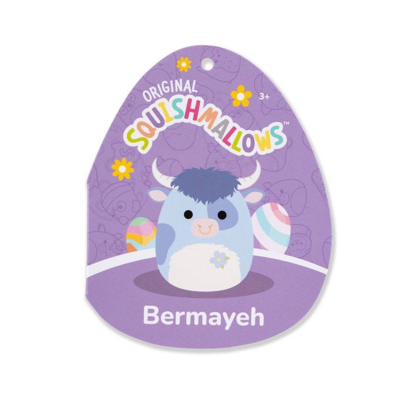 slide 8 of 11, Squishmallows 12" Bermayeh Blue Ball with Fuzzy White Belly and Flower Medium Plush, 1 ct