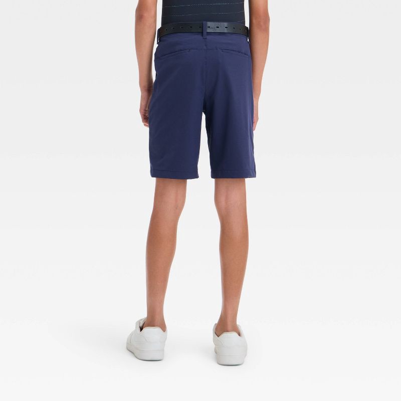 slide 2 of 3, Boys' Golf Shorts - All In Motion™ Navy Blue 12: UPF 50+, 4-Way Stretch, Lightweight Fabric, 1 ct
