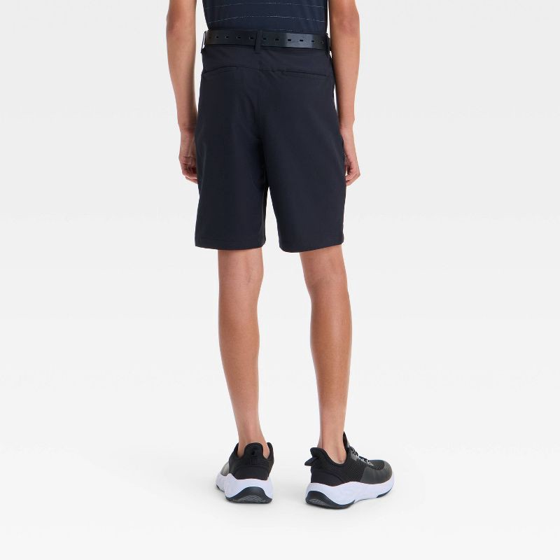 slide 2 of 3, Boys' Golf Shorts - All In Motion™ Jet Black 6: Lightweight, UPF 50+, 4-Way Stretch, Bottoms, 1 ct