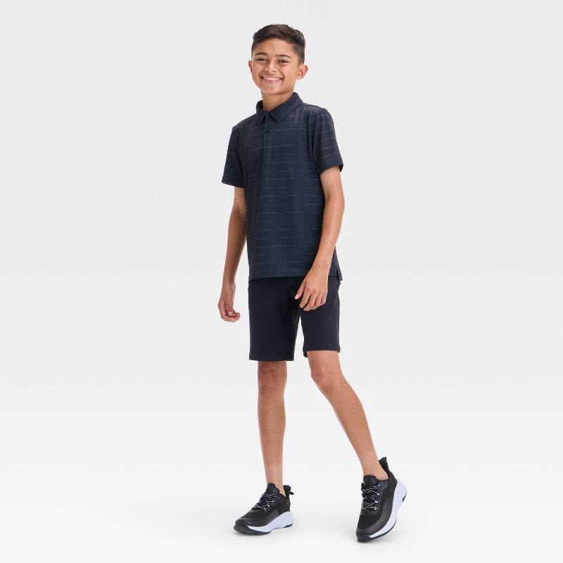 slide 3 of 3, Boys' Golf Shorts - All In Motion™ Jet Black 6: Lightweight, UPF 50+, 4-Way Stretch, Bottoms, 1 ct