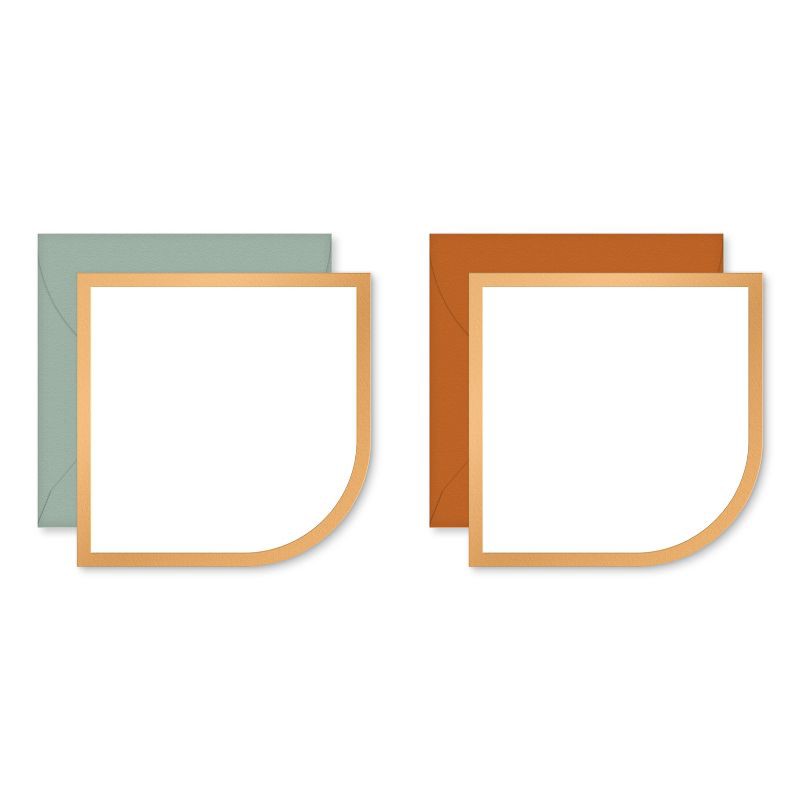 slide 1 of 3, American Greetings 10ct Blank Mini Stationery Note Cards with Envelopes Boho Earthtone, 10 ct