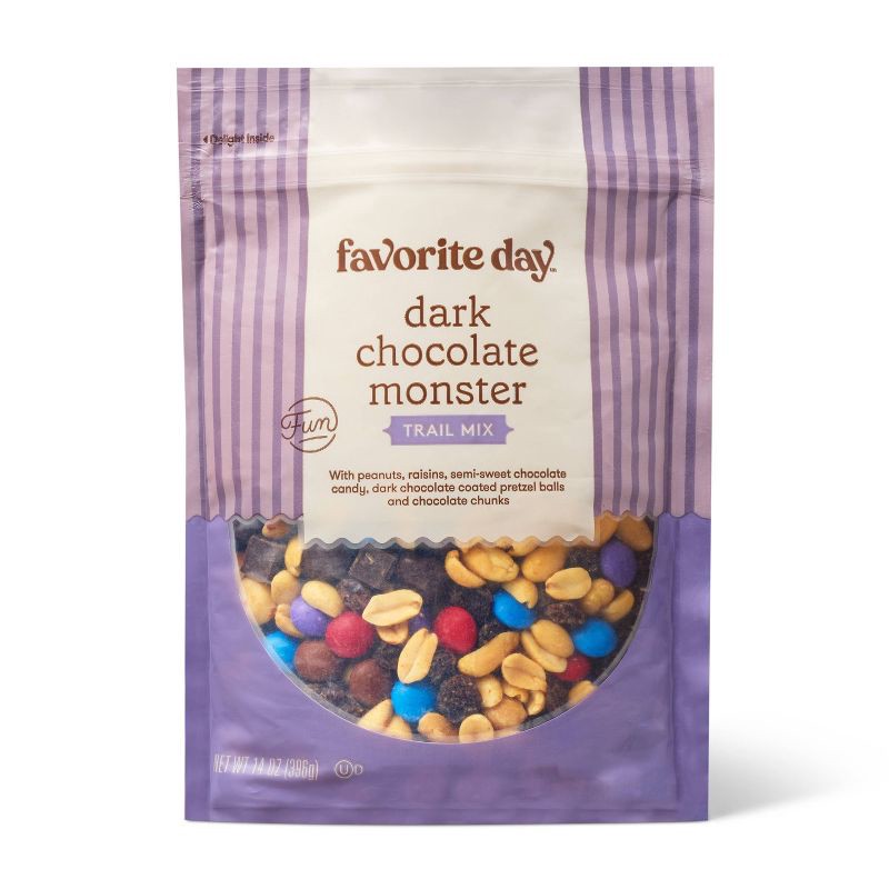 slide 1 of 4, Dark Chocolate Monster Trail Mix - 14oz - Favorite Day™, 14 oz
