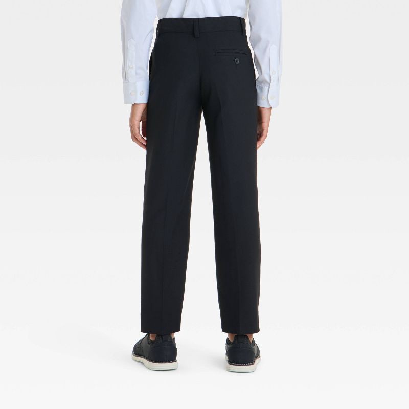 slide 2 of 3, Boys' Regular Fit Suit Pants - Cat & Jack™ Black 4, 1 ct