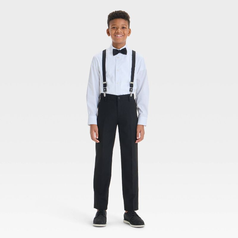 slide 3 of 3, Boys' Regular Fit Suit Pants - Cat & Jack™ Black 12, 1 ct
