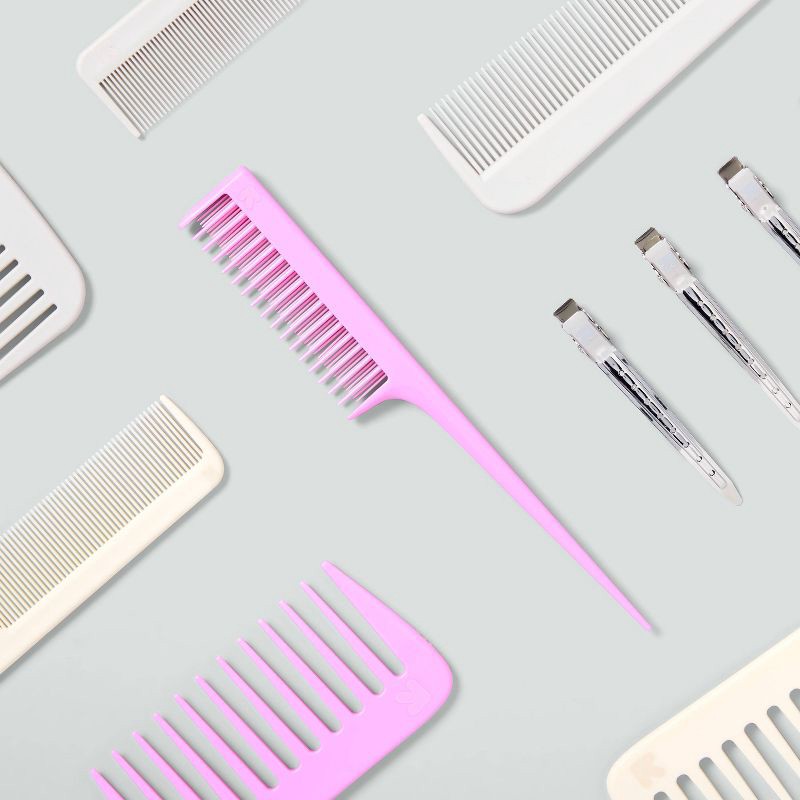 slide 2 of 3, Teasing Styling Comb - Pink - up&up™, 1 ct