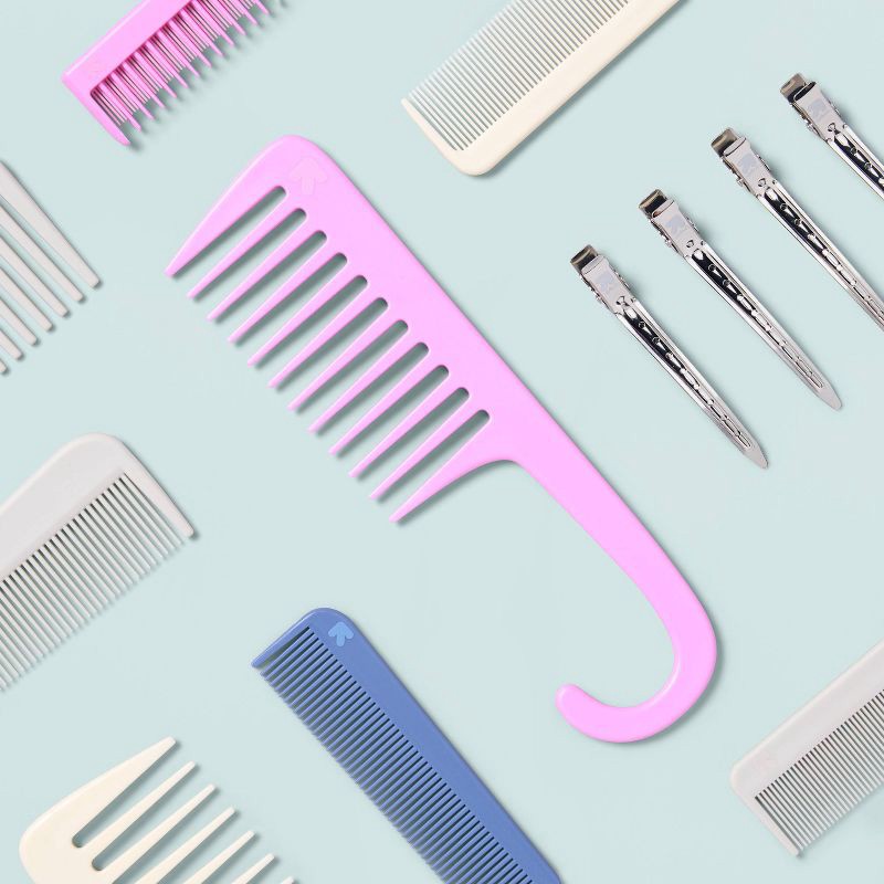 slide 2 of 3, Shower Styling Comb - Pink - up&up™, 1 ct