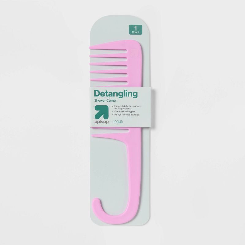 slide 1 of 3, Shower Styling Comb - Pink - up&up™, 1 ct