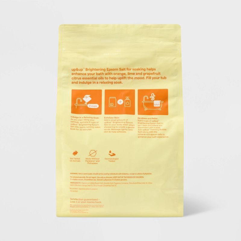 slide 3 of 3, Brightening Epsom Salt with Sparkling Citrus Scent - 48oz - up&up™, 48 oz