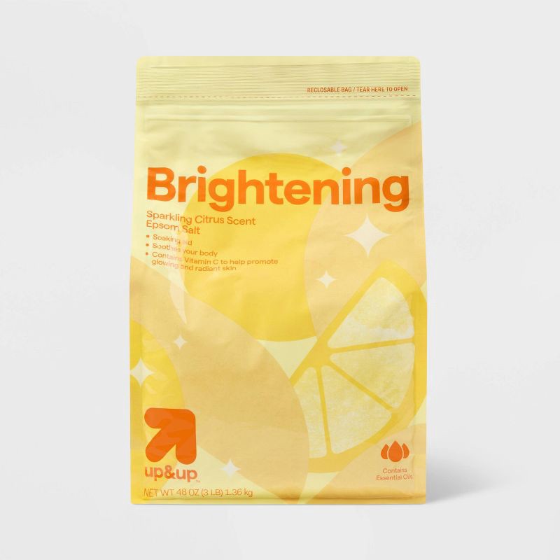 slide 1 of 3, Brightening Epsom Salt with Sparkling Citrus Scent - 48oz - up&up™, 48 oz