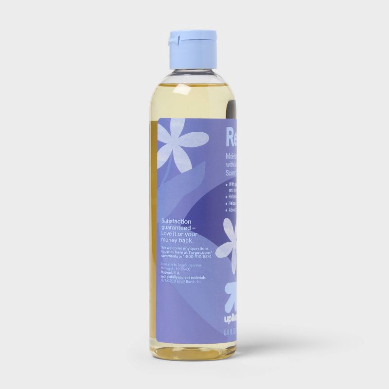 slide 3 of 4, Relaxing Moisturizing Bath Oil with Moonlight Jasmine Scent and Melatonin - 8.8 fl oz - up&up™, 8.8 fl oz