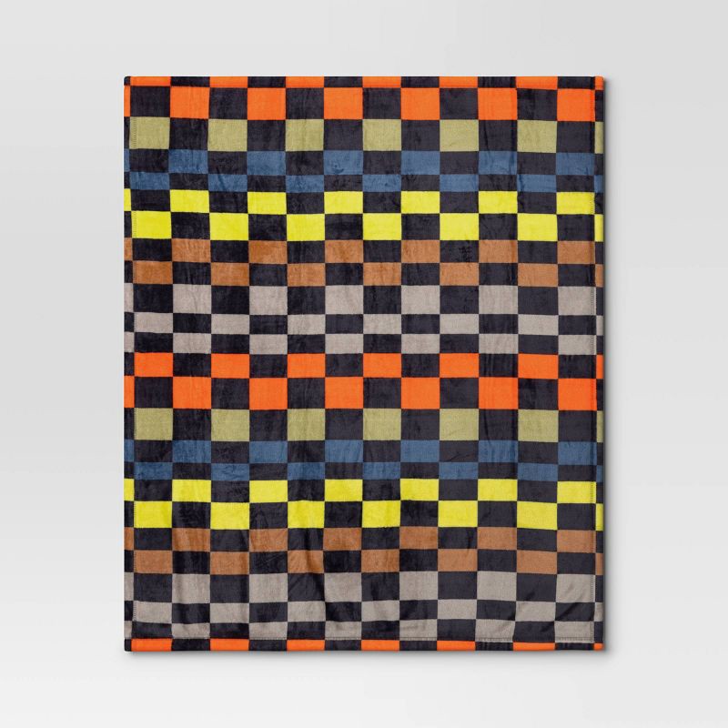 slide 3 of 5, Novelty Recycled Printed Plush Throw Squares, 1 ct