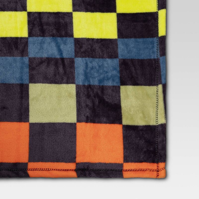 slide 4 of 5, Novelty Recycled Printed Plush Throw Squares, 1 ct