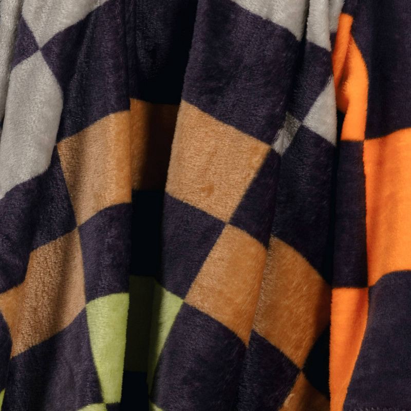 slide 5 of 5, Novelty Recycled Printed Plush Throw Squares, 1 ct