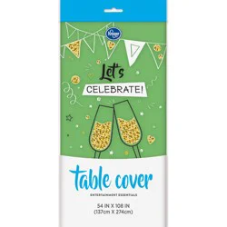 Kroger Entertainment Essentials Plastic Table Cover - Green