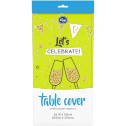 Kroger Entertainment Essentials Plastic Table Cover - Green