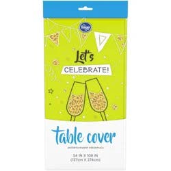 Kroger Entertainment Essentials Plastic Table Cover - Green