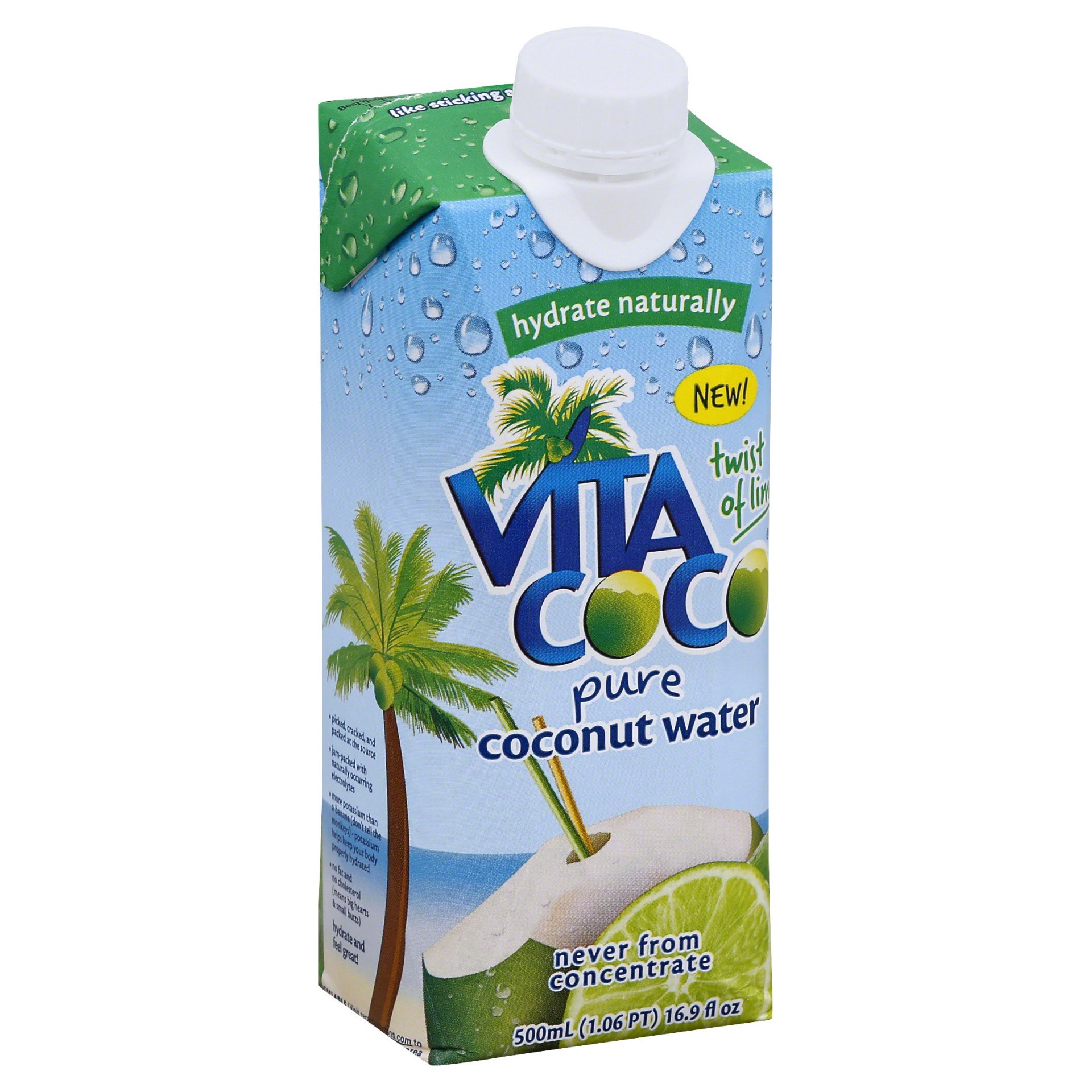 slide 1 of 2, Vita Coco Pure Twist Of Lime, 16.9 fl oz