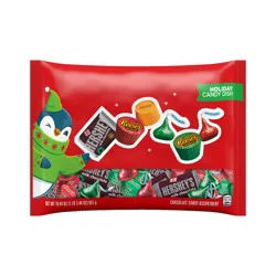 Hershey's, Reese's and Rolo Assorted Chocolate Flavored Christmas Candy Variety Bag, 19.44 oz