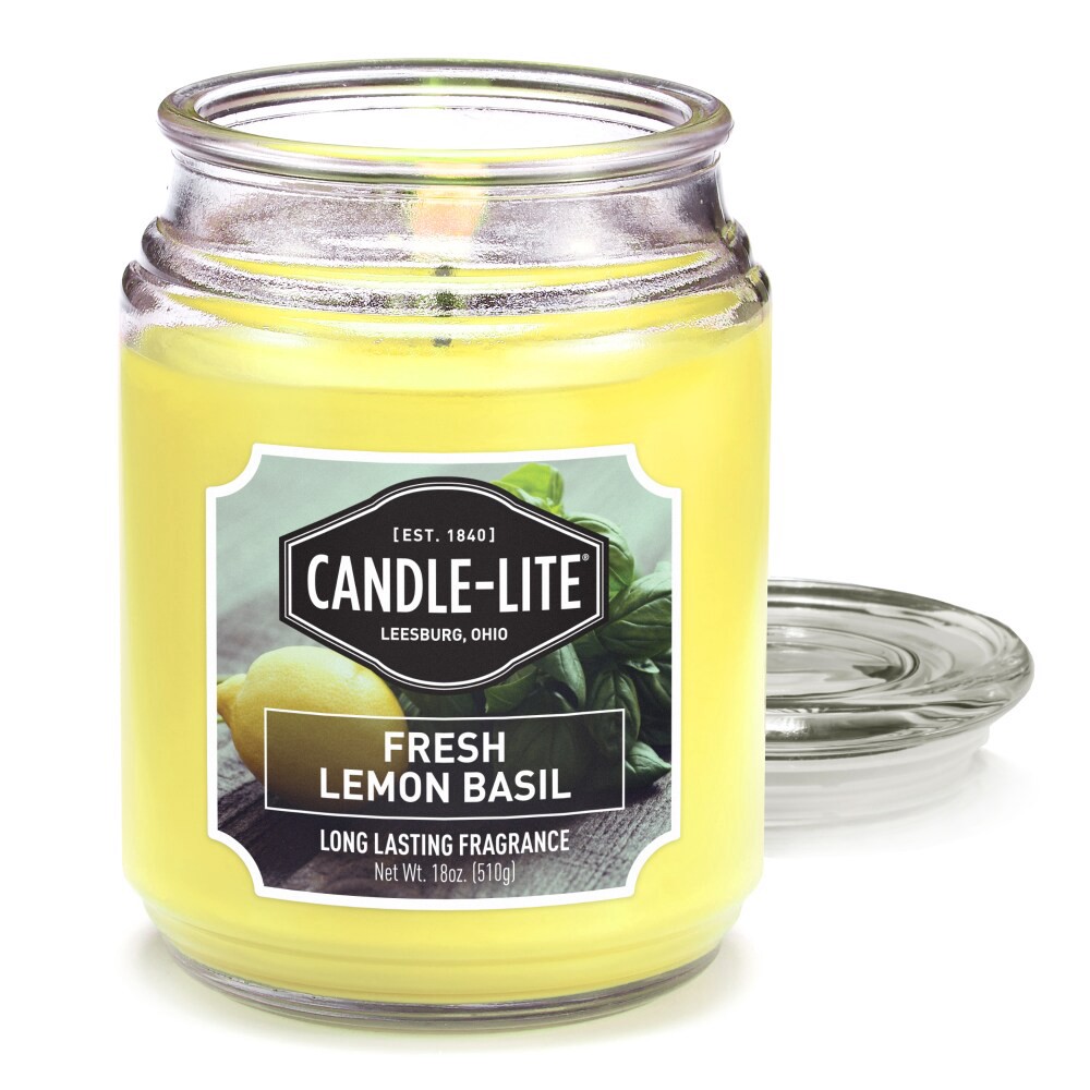 slide 1 of 6, Candle-Lite Fresh Lemon Basil 1 ea, 18 oz