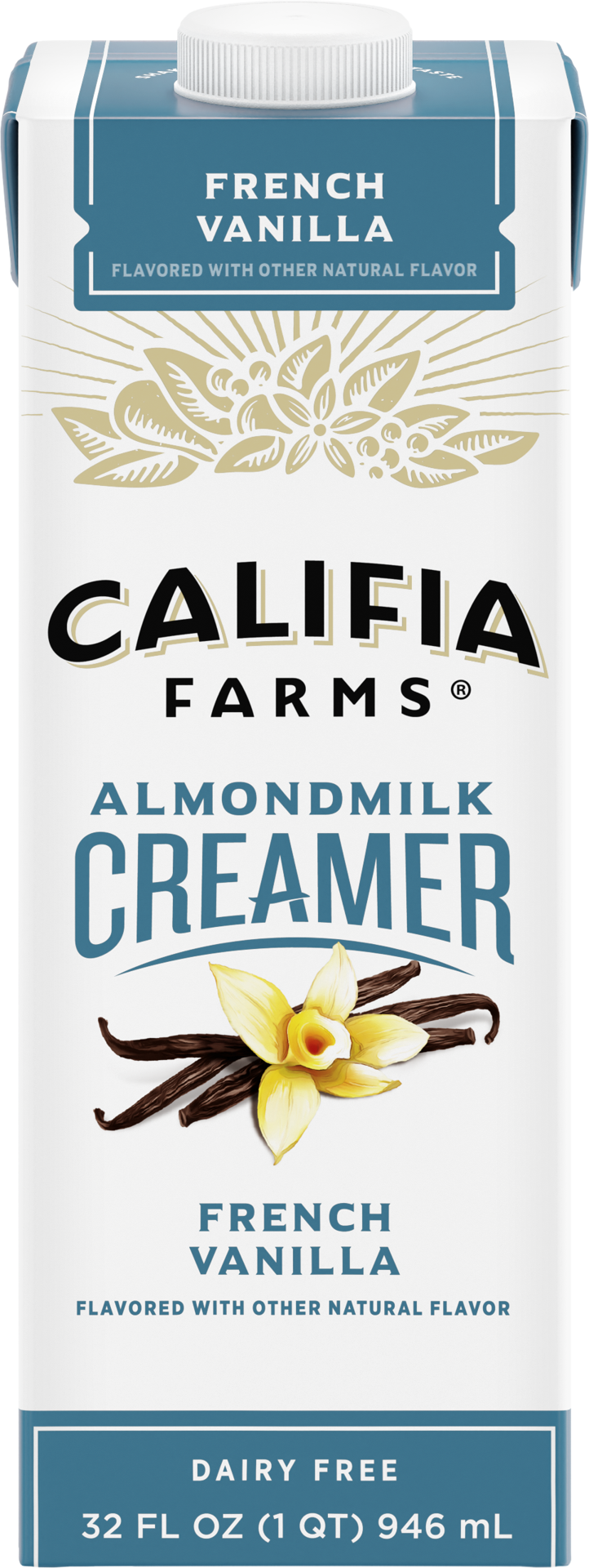 slide 1 of 5, Califia Farms French Vanilla Almond Milk Coffee Creamer, 32 fl oz